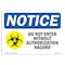 Signmission Sign, 7" H, 10" W, Rigid Plastic, Do Not Enter Without Authorization Sign With Symbol, Landscape OS-NS-P-710-L-11258 - alternate 1